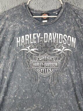 Harley Davidson Orlando FL Motorcycles Shirt Men's 2XL Gray Lightweight Tribal